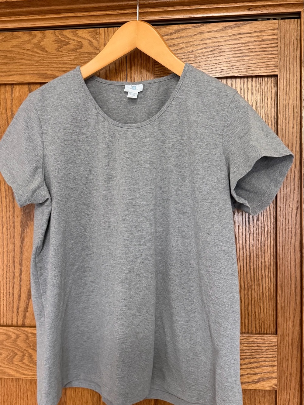 Mimi Maternity Heather Grey Short Sleeve Maternity Tee